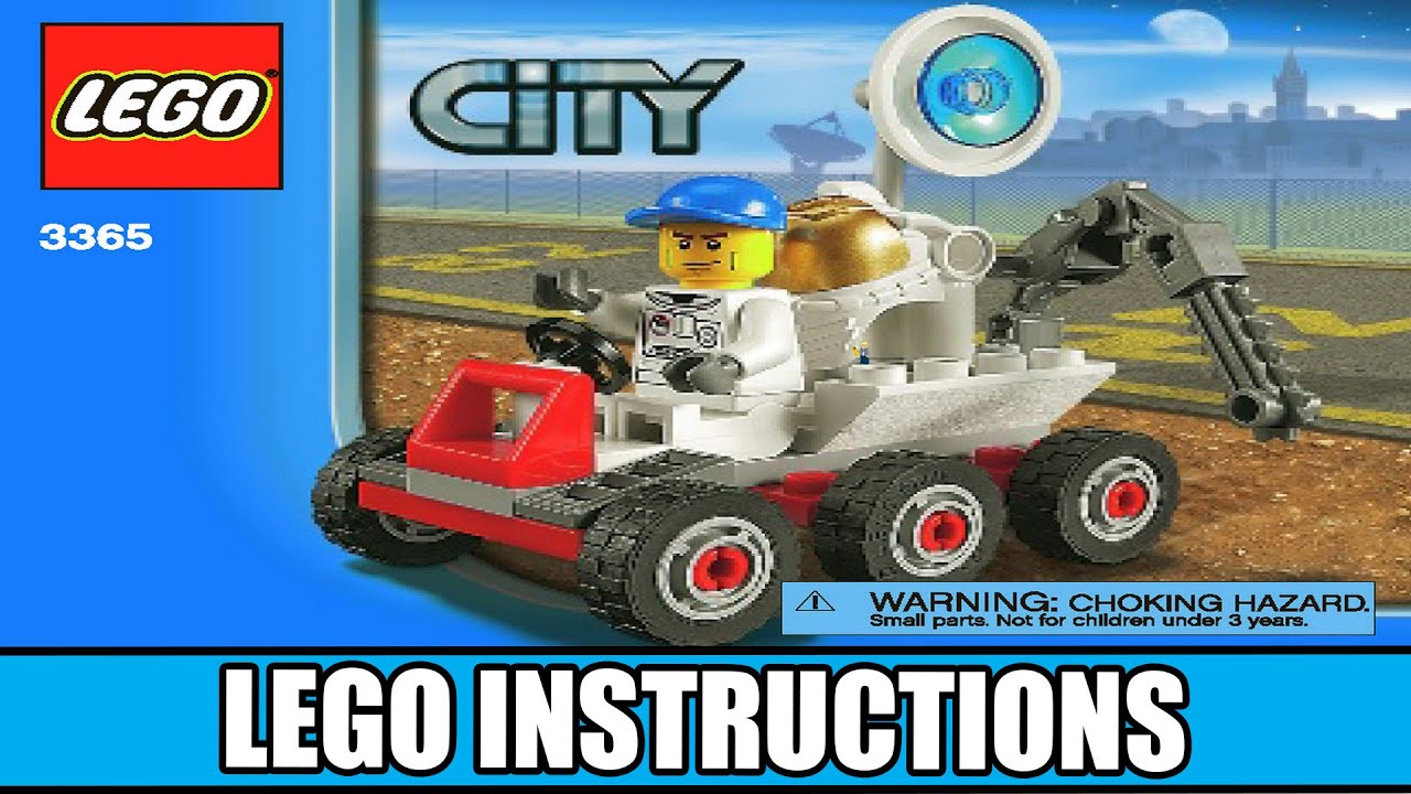 Joke Alice Kig forbi LEGO Instructions | City | 3365 | Space Moon Buggy - YouTube