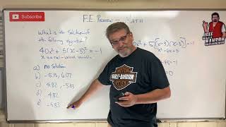 FE Review: Math Problem 4