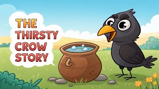 The Thirsty Crow 🐦 | Kids Moral Story in English | 30-Second Bedtime Story