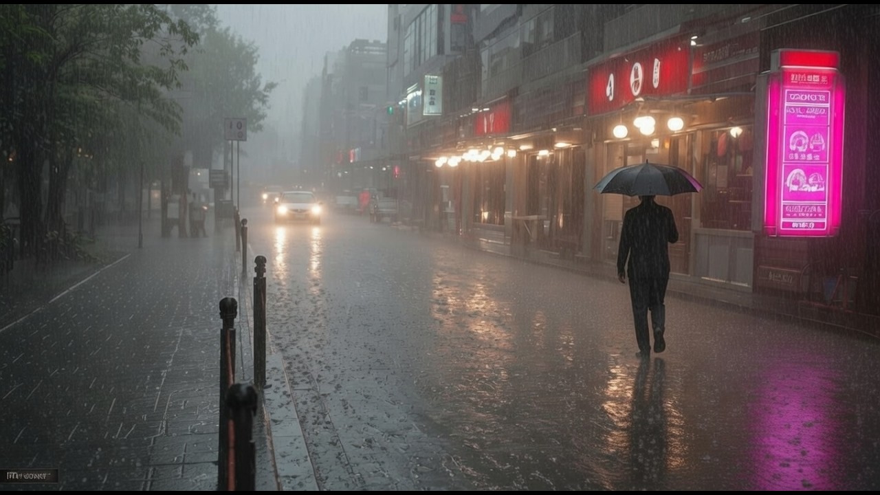 The Harder the Rain, the Quieter I Get. Relaxing Sound for Sleep Meditation. White Noise.