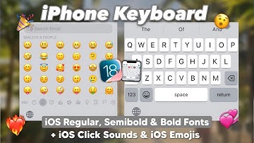 iPhone Keyboard with iOS Fonts, iOS Emojis and Real Click Sounds for Android