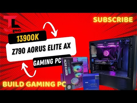 Z790 AORUS ELITE AX DDR5 Gigabyte i9 13900K intel  Gaming PC Build Casing Lian Li Lancool II