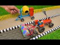 Diy tractor making asphalt road new technology | Construction Vehicles | Road Roller | #diytractor