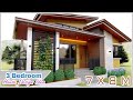 SMALL HOUSE DESIGN | 7 x8 meters (22.9 x 26.2 ft) 3 Bedroom | with Loft & High Ceiling