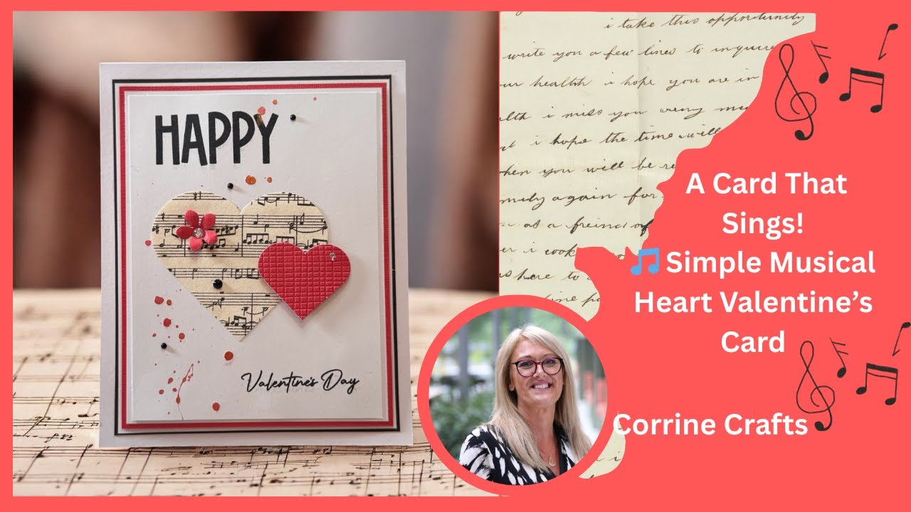 Show Your Love With A Card That Sings! 🎵 Simple Musical Heart Valentine’s Card