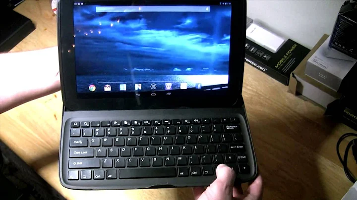 Google Nexus 10 Bluetooth QWERTY Keyboard Stand Case Review