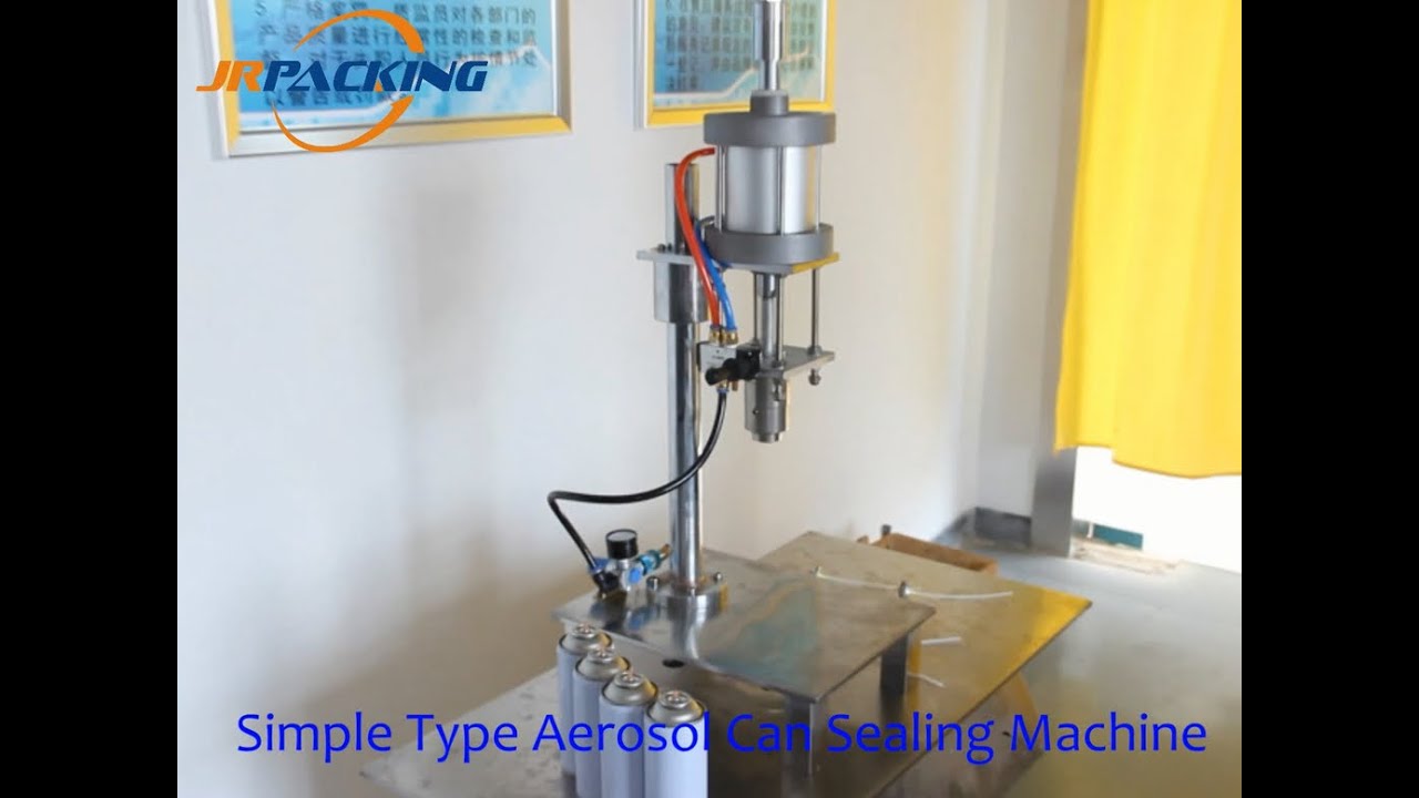 Simple Desktop Type Aerosol Valve Crimping Machine 800 - YouTube