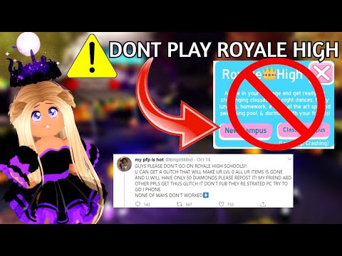 The Glitch The Makes You Lose Your Items Turned Out To Be Fake Roblox Royale High Youtube - when your friend shows you a glitch in roblox do not cite