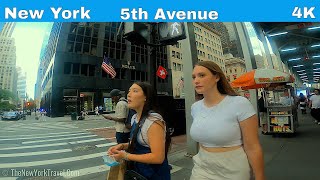 【4K】New York City | Walking tour 5th Avenue | Midtown Manhattan | Fifth Avenue |  NYC