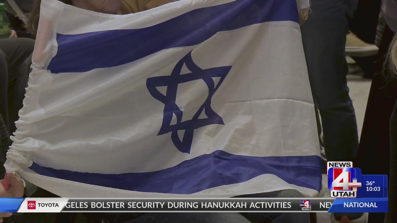 Chanukah Menorah lighting celebration at the Utah State Capitol honors victims of Bondi Beach shooti