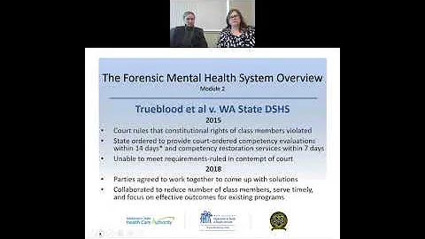 The Intersection of Behavioral Health and the Law, Modules 1 and 2