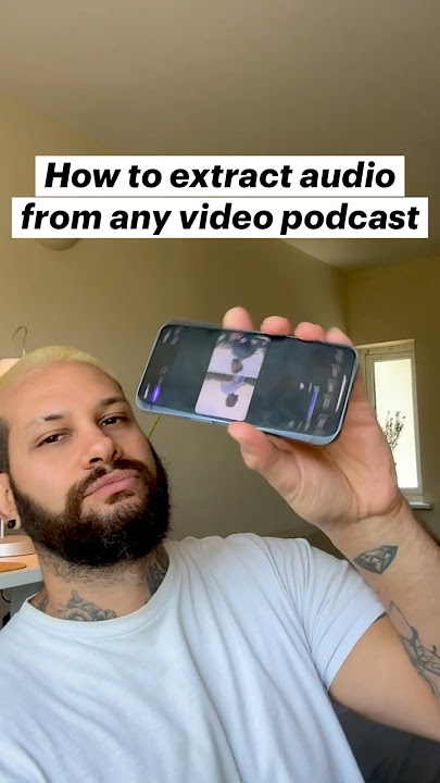How to extract audio from any video podcast on iPhone | Convert video podcasts to mp3