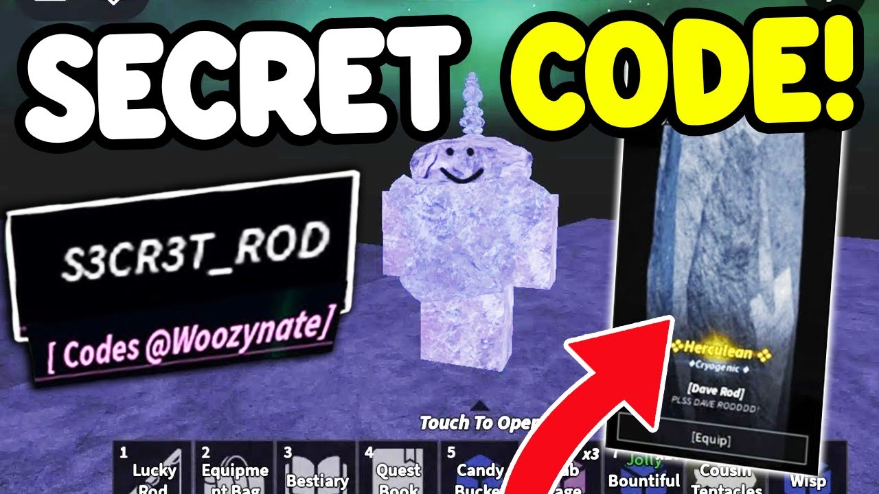 FISCH SECRET DAVE ROD Code Gives SECRET ROD!? Roblox - YouTube