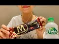 Asmr cherry magnum bar muckbang  l memo alalawi