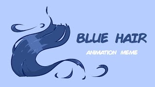 blue hair animation meme || tv girl Resimi