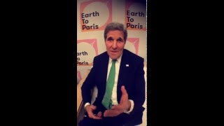 Secretary Kerry at the “Earth to Paris” Event at COP21