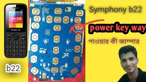 Symphony b22 power button way