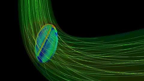 Velocity Streamline at the Outlet for Transient State Simulation