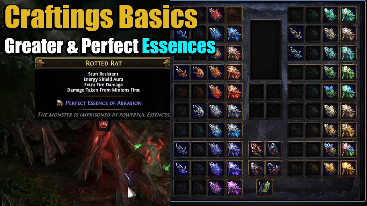 PoE 2 Basics Crafting | Greater & Perfect Essences / Part 4 - YouTube