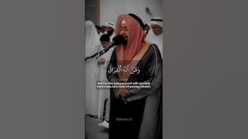 كلا اذا بلغت التراقي وقيل من راق - سورة القيامة- القارئ احمد النفيس