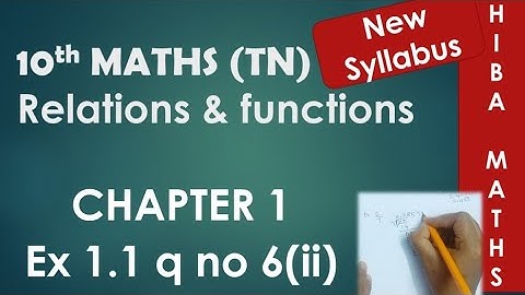 10th maths chapter 1 exercise 1.1 question 6-ii tn samacheer Hiba maths