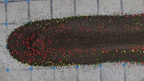 Particle Segregation in Dense Granular Flows: Supplemental Video 7