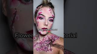 FLOWER MAKEUP TUTORIAL🌸🪷🌺#flowermakeup #flowers#makeup#makeupartist #pinkmakeup#makeuptutorial