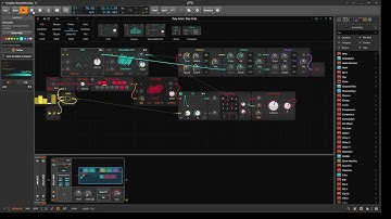 Downtempo ambient patch in Bitwig