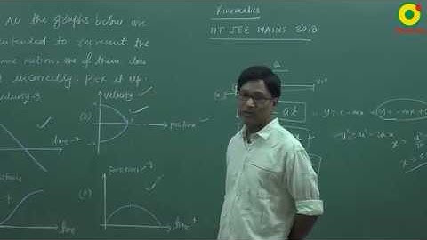 JEE Main (2018) Kinematics Problem Solving By SSI Sir