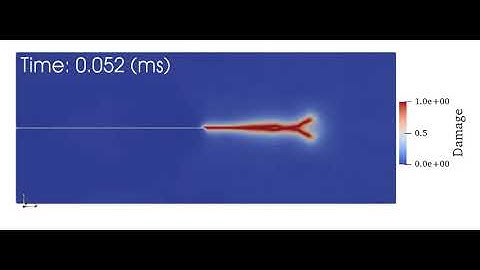Crack branching with Phase-field modelling on FEniCSx