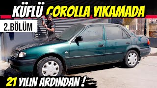 Detailing of barnfind 3.162km Toyota Corolla after 21 years