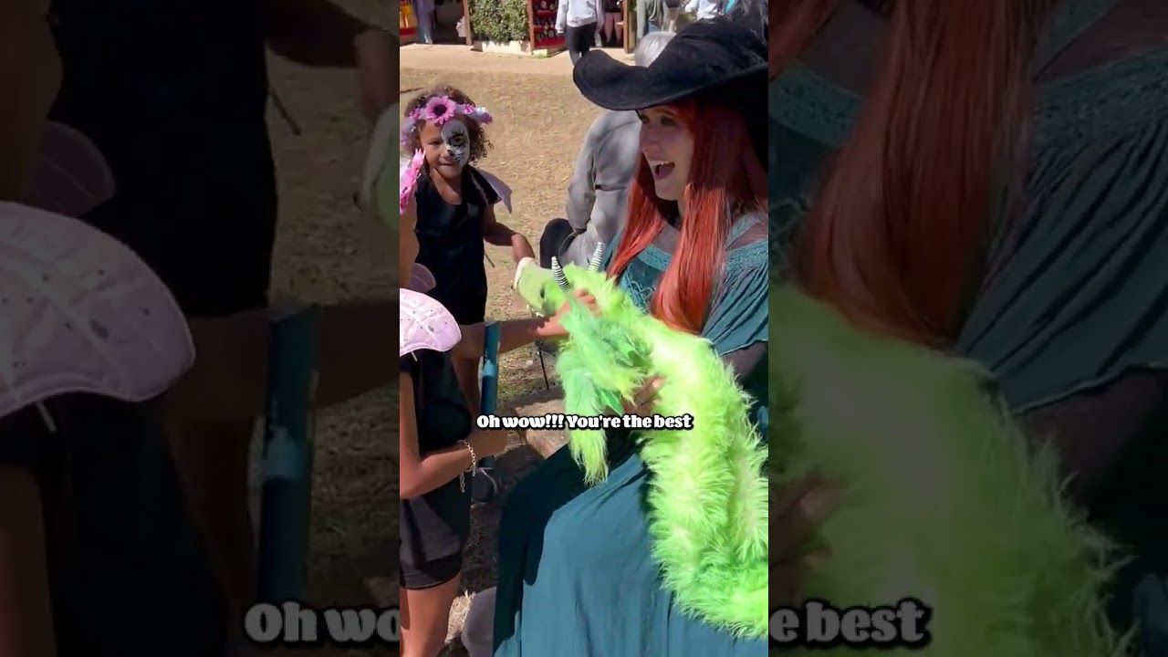 Baby dragon meets fairies!