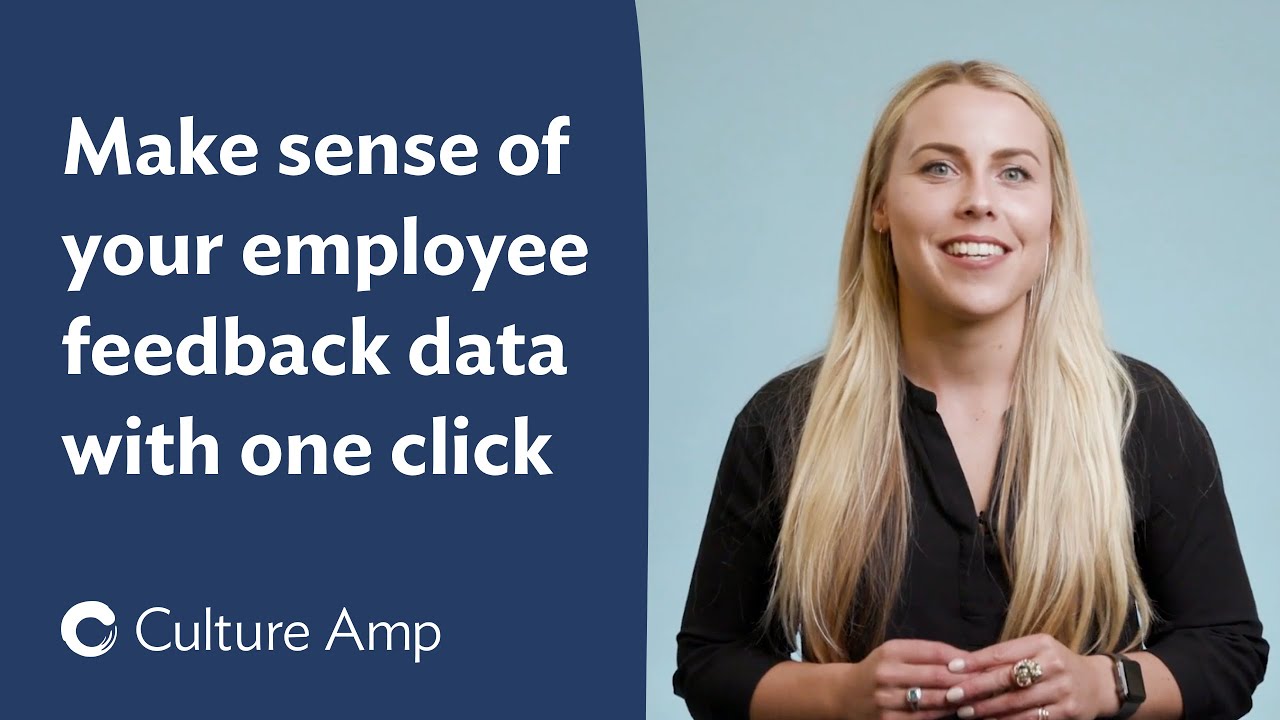 Make sense of your employee feedback data with just one click