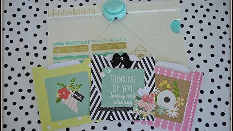 6x6 Paper | WRMK - Mini Envelope Punchboard | Pocket Insert with Tag | TUTORIAL