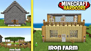 I MADE EVERY STARTER FARM IN MINECRAFT PE HARDCORE | BLAZEMG