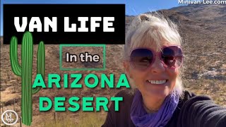 Full Time Van Life in the Arizona Desert -Christmas Decorations Too❤️