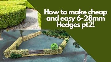 Easy Diy beginner scenery building: Hedge and fence combo for wargames and roleplaying.