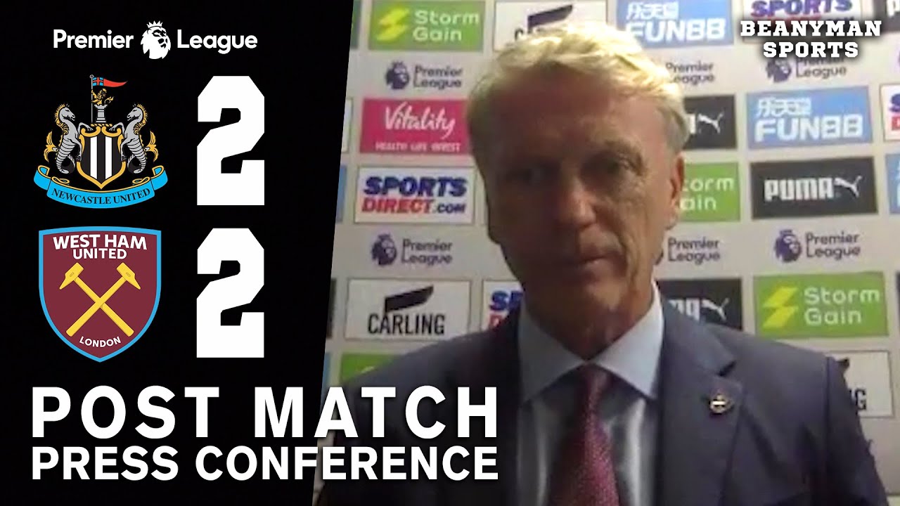 Newcastle 2-2 West Ham - David Moyes FULL Post Match Press Conference ...