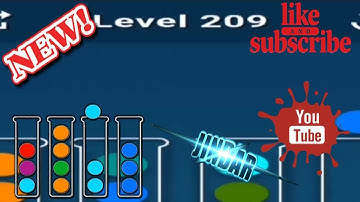 Ball Sort Puzzle Level 209 Color Sorting Games Level 209