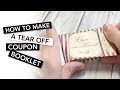 HOW TO make a "Tear Off" Coupon Booklet | TUTORIAL