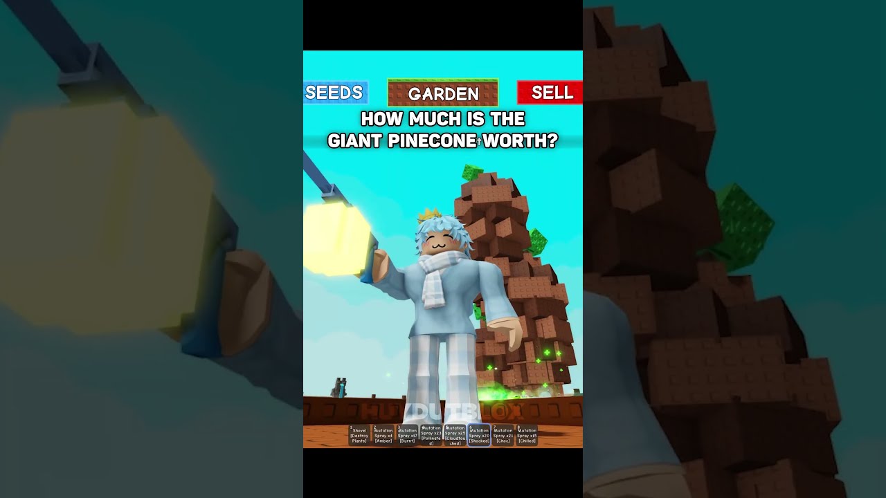 How Much Is The Giant Pinecone Worth Huydutblox Roblox Growagarden