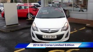 2014 64 Vauxhall Corsa Limited Edition 1.2 16v