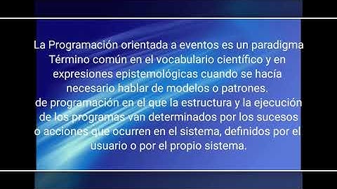 programación orientada a eventos