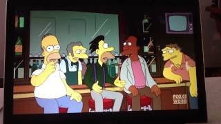 the simpsons funny duff man scene