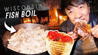 Trying WISCONSIN FISH BOIL! HOT CHEETOS Burrito & BEST BURGER in Los Angeles?!