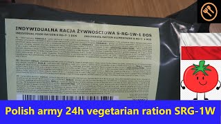 *NEW*  !!! Polish army 24h ration SRG 1W vegetarian - POLSKIE NAPISY