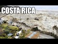 The tsunami struck Costa Rica after the 7.0 magnitude earthquake. Coastal areas are flooded!