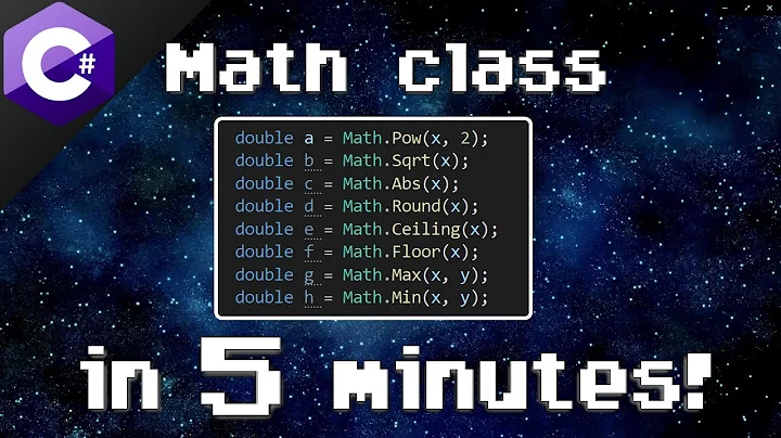 C# Math class 📏