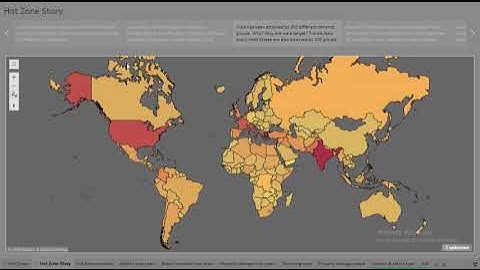 Exploratory Data Analysis of Global Terrorism dataset using Tableau