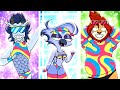 Rocky rakoons super rainbow transformation  funny animation meme mega mix comp shorts trending